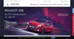 Desktop Screenshot of lioncar.cz