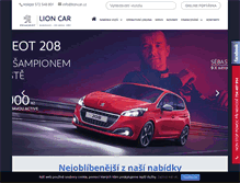 Tablet Screenshot of lioncar.cz